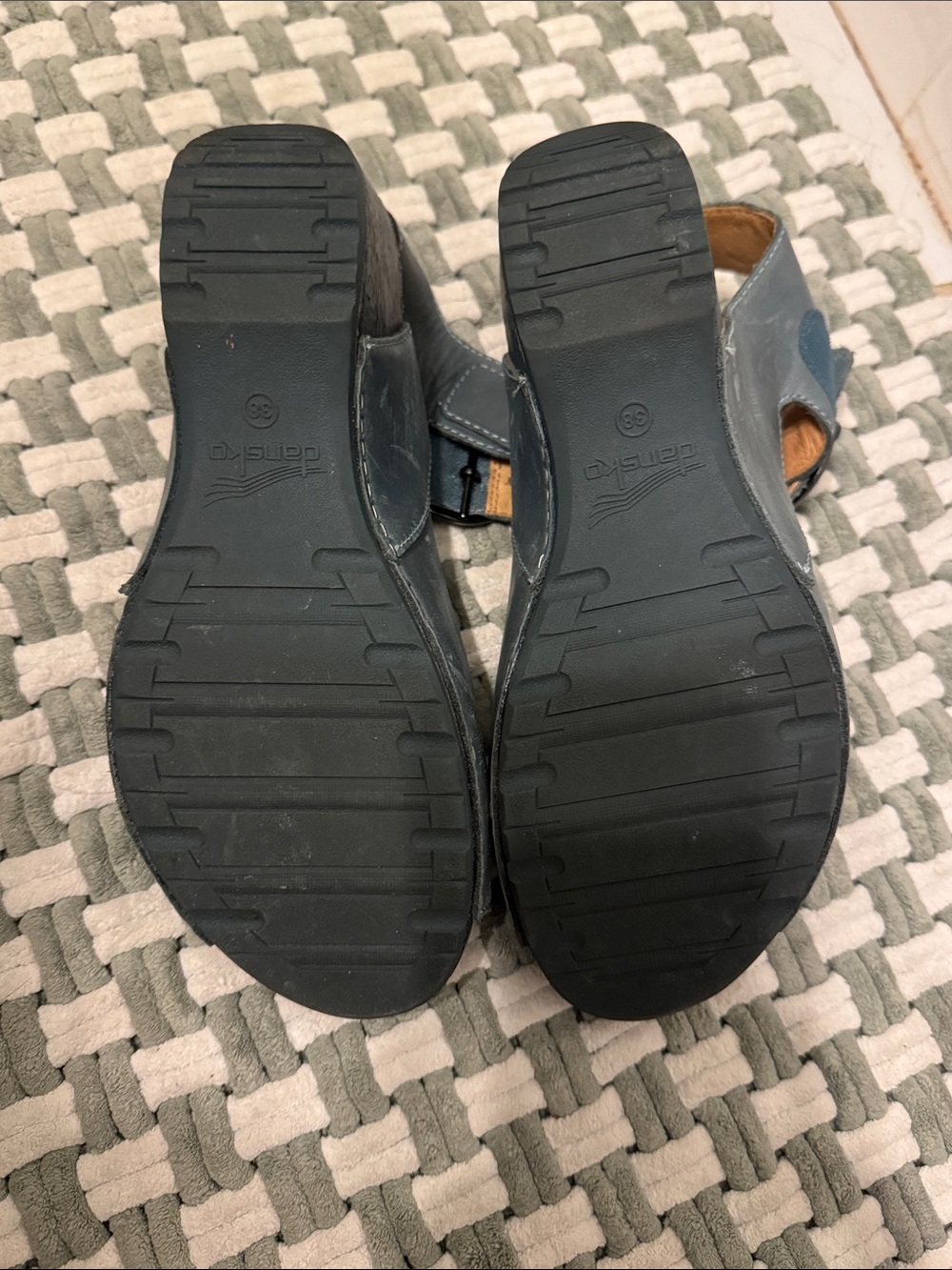 Dansko Women’s Gray blue Open-Toe Ankle Strap Sandals - Picture 4 of 5